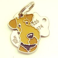 hundemarke mit gravur - airedale terrier 2.jpg Hundemarken MjavHov - Hundemarke, Hundemarken online, Hundemarken mit gravur, gravierte Hundemarken, Hundeanhänger, Anhänger mit gravur, Hundezubehöer, Rassen Hundemarke, Tieranhänger